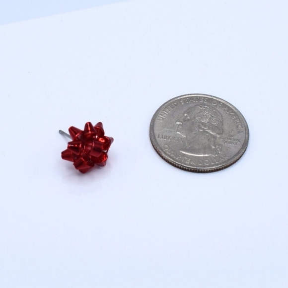 🎄2 pairs of xmas bow earrings - Picture 8 of 8